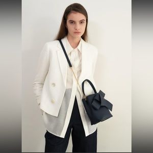 Ostkaka Bag Crossbody Shoulder‎ Women’s One Size Navy Blue Leather